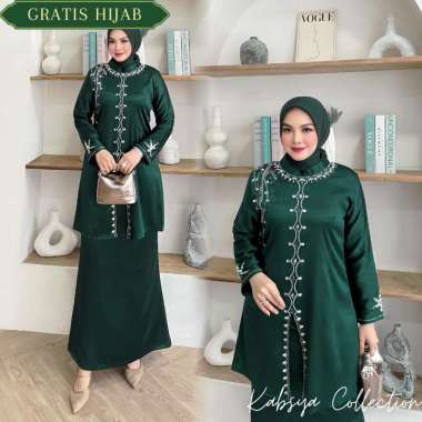 SET BAJU KURUNG MELAYU AZIZAH / Set Tunik Melayu / Baju Kurung / Gamis Melayu Seragam Braidsmaid Int