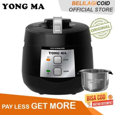 YongMa Magic Com 3in1 Stainless Steel YMC 7073 / SMC-7073 Magic Com Panci Stainless YongMa - 2L