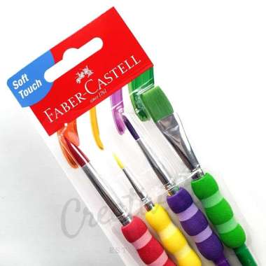 Faber Castell Faber-Castell Kuas Lukis Set Cat Grip Brush Set Color Warna