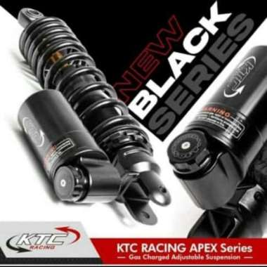 SHOCK BREAKER BELAKANG KTC TIPE APEX TABUNG BAWAH MIO UK 300MM HITAM