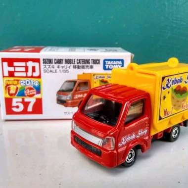 TOMICA SUZUKI CARRY MOBILE CATERING TRUCK TAKARA TOMY #57 DIECAST MOBIL FOOD TRUCKS CAR TRUK PICKUP 