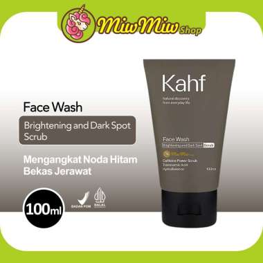 KAHF Face Wash - Sabun Cuci Muka Pria (Mencerahkan Kulit Kusam, Melawan Jerawat & Minyak Berlebih) S
