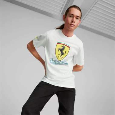 PUMA Kaos Kasual Pria Ferrari Race Big Shield Tee Heritage 538186 04 Xxl