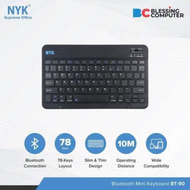 Keyboard Mini Bluetooth NYK BT-90 Black