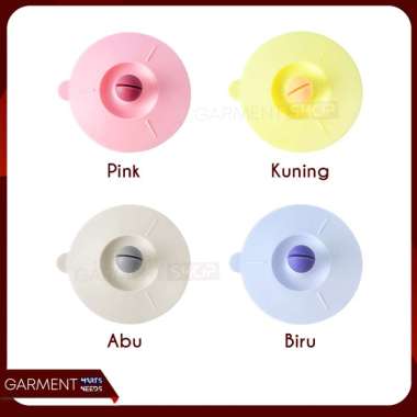 Tutup Gelas Cangkir Silicon Penutup Minuman Kedap Udara Tutup Mug Silikon Karet Anti Debu RANDOM