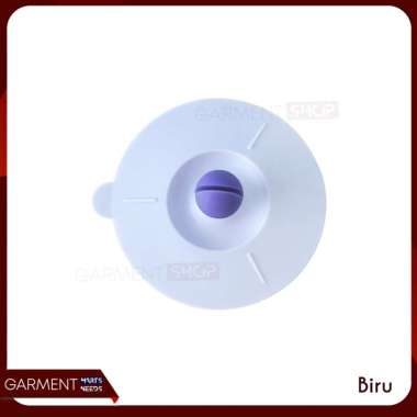 Tutup Gelas Cangkir Silicon Penutup Minuman Kedap Udara Tutup Mug Silikon Karet Anti Debu BIRU