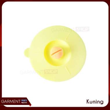 Tutup Gelas Cangkir Silicon Penutup Minuman Kedap Udara Tutup Mug Silikon Karet Anti Debu KUNING