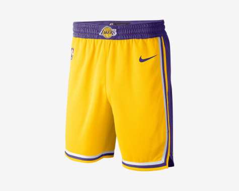 Celana Basket Nike LA Lakers Icon Edition Swingman Short AJ5617-728 L