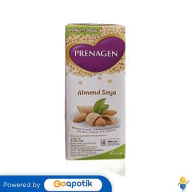PRENAGEN UHT ALMOND SOYA 185 ML
