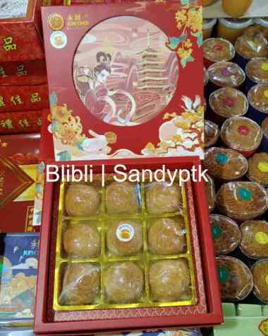 Moon Cake - Kue Bulan Premium Tan Huang Shu Su Telur Asin Jun Choi Singkawang isi 9 pcs HALAL