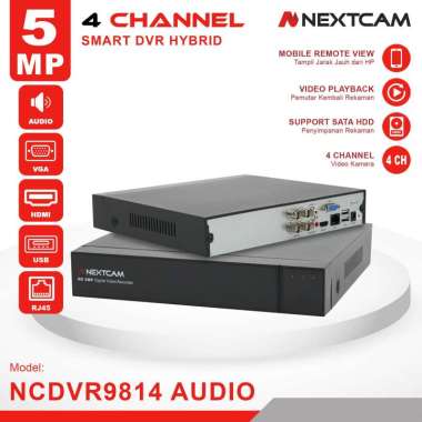 Dvr hybrid/xvr/nvr 5mp 4channel nextcam dvr 5mp dvr cms H265 bitvision