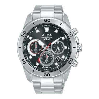JAM TANGAN PRIA ALBA ORIGINAL ALBA ACTIVE SOLAR CHRONO JAM ALBA STAINLESS STEEL ALBA AZ5015 AZ50 ALB