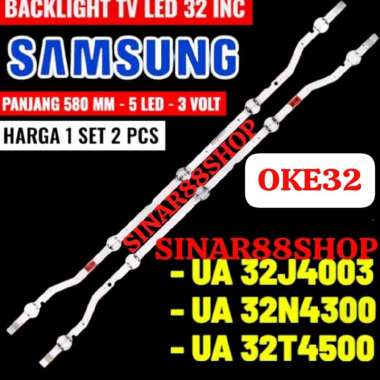 2 STRIP Backlight TV UA32J4003 UA32N4300 UA32T4500AK UA32J4005 UA32J5100 UA32J4303 UA32AE460 NL LAMP