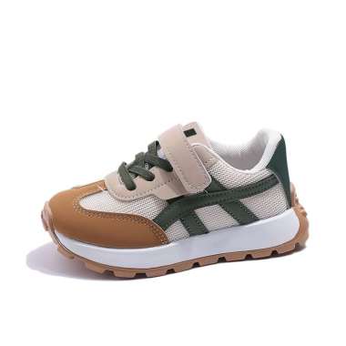 Sepatu Sneakers Anak Casual LV0114 β Free Box Size 24-37 30 COKELAT LV0598