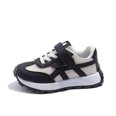 Sepatu Sneakers Anak Casual LV0114 β Free Box Size 24-37 30 HITAM LV0598