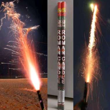 1 pak isi 2 Batang Kembang Api ROMAN CANDLE @ 12 shoot