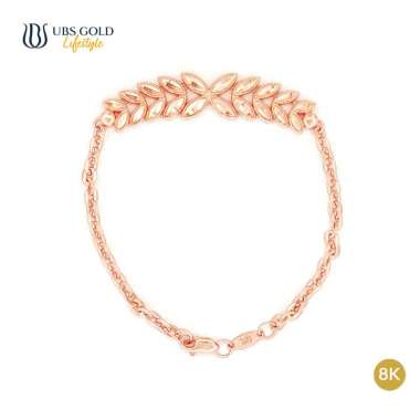 UBS Gold Gelang Emas Verona - Ugvp000050k - 8k 16cm-Rose Gold