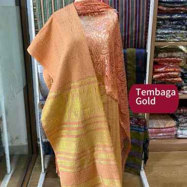 Songket tumtuman tanpa sambung kain tenun asli cantik mewah lembut ls9