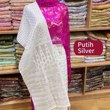 Songket tumtuman tanpa sambung kain tenun asli cantik mewah lembut ls19