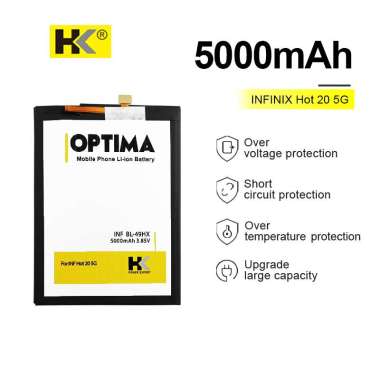 HK Optima Baterai Infinix Hot 20 5G BL-49HX 5000 mAh 3.85V Double IC