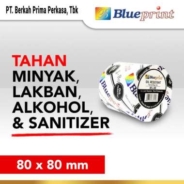 Kertas Thermal / Kertas Kasir Struk BLUEPRINT 80x80 Oil Resistant