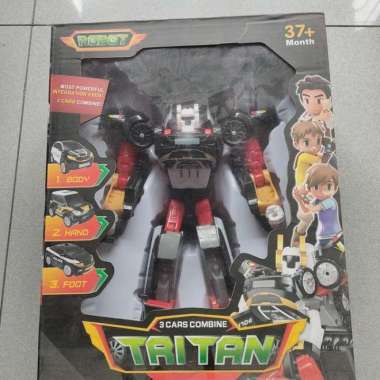 mainan tobot robot mobil tritan jadi 3 mobil