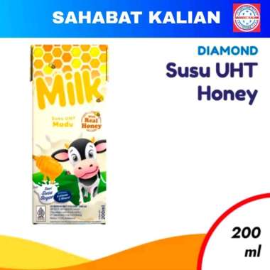 Susu Uht Diamond Milk 200ml 1 Karton Isi 24 HONEY