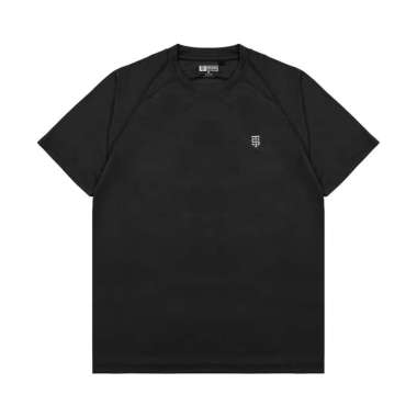 3Second Men's T-Shirt Short Sleeve Slim Fit Polyester Sporty Chopper C220725 Black M
