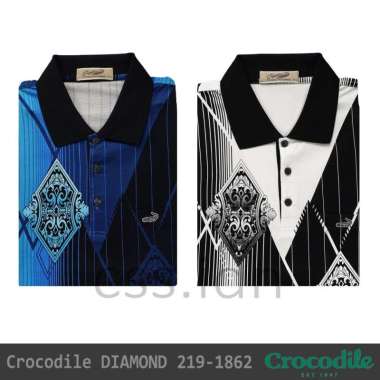 Kaos Kerah Pria Crocodile Diamond 219-1862 Putih XL