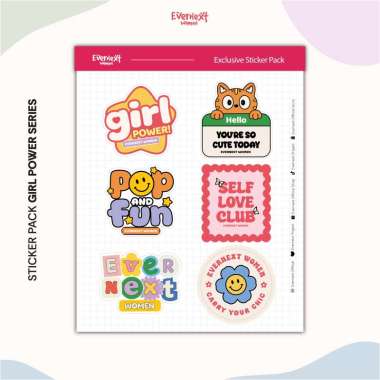 EVERNEXT - STICKER PACK VINYL PREMIUM WATERPROOF SEMI GLOSSY STIKER HELM MOTOR LAPTOP SKATEBOARD GIR