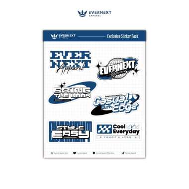 EVERNEXT - STICKER PACK VINYL PREMIUM WATERPROOF SEMI GLOSSY STIKER HELM MOTOR LAPTOP SKATEBOARD MET