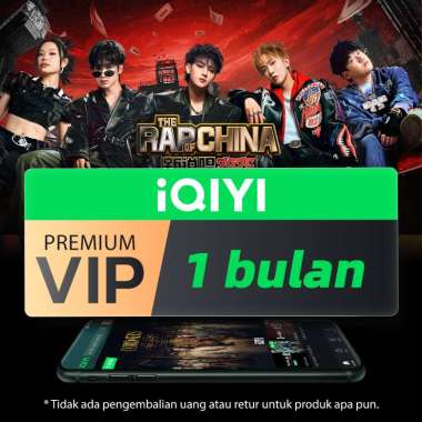 (E-Voucher) iQIYI VIP 1 Bulan Premium VIP, 4K HD + Skip Iklan (Drama/Anime) + Nonton Ending Lebih Aw