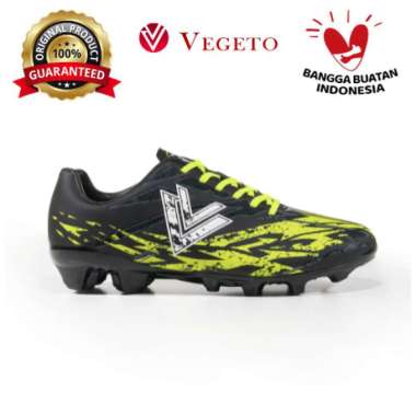 Vegeto Sepatu Bola Anak Stormace Black Neon 35