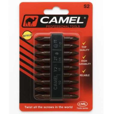 Mata Obeng Gypsum CAMEL PH2 – Bit Obeng Magnetik Baja Berkualitas, Tahan Lama & Anti Slip - 1 Pcs