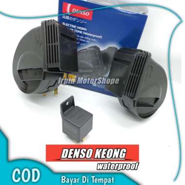 Klakson Denso Keong Waterproof 3390 Motor Mobil Sepasang 2Pc Klakson+Relay