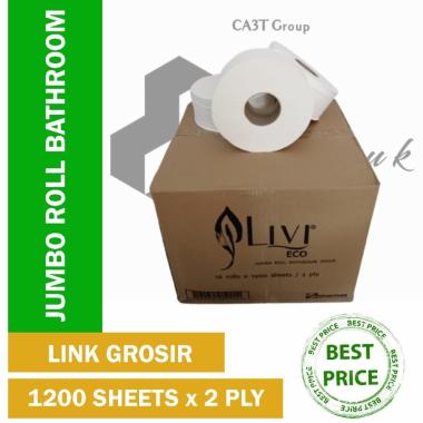 Tissue Livi Eco Jumbo Roll Bathroom 1200s - 1pcs