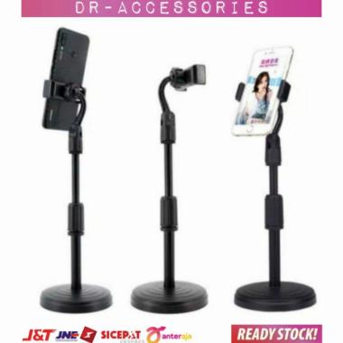 Promo Stand Mic Broadcasting Recording Microphone Buat HP warna