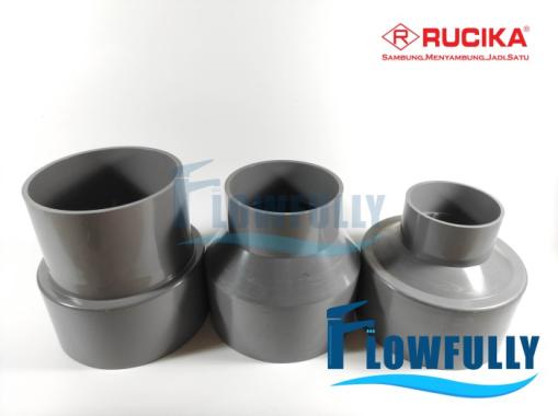 INCREASER D 6 x 5 inch RUCIKA PVC VERLOP SOK REDUCER DV VLOK SOK
