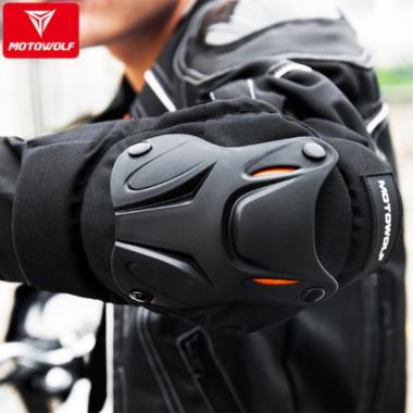 Motowolf Knee Pad Elbow Pad Motor Kneepad Futsal Deker Protector SIKU Black