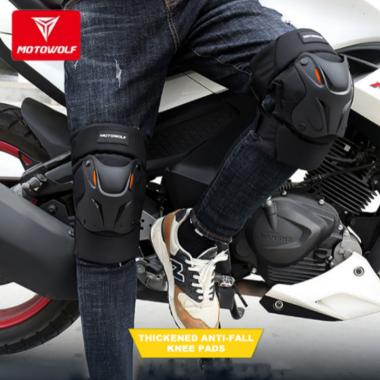 Motowolf Knee Pad Elbow Pad Motor Kneepad Futsal Deker Protector LUTUT Black