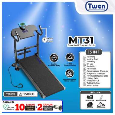Twen MT31 MT38 Treadmill Manual Multifungsi Treadmill Manual Tanpa Listrik Treadmill Termurah MT31