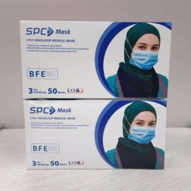 MASKER SPC 3 PLY HEADLOOP/HIJAB MEDICAL MASK