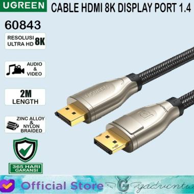 UGREEN 60843 Kabel HDMI 8K Display Port 1.4 Male to Male DP 60Hz TV UG-60843 2M