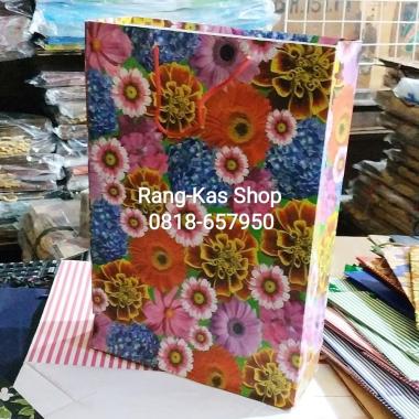Paper bag Flower Bunga Buku karton Tebal Hitam