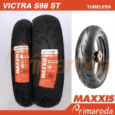 Sepasang Ban Honda Supra GTR 150 Tubeless Maxxis Victra S98ST