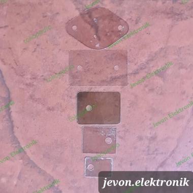 Mika Isolator IC Transistor Transparan TIP Kecil Besar Sanken Jengkol Jengkol