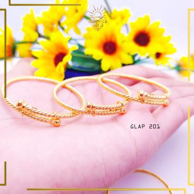 GELANG ANAK EMAS ASLI KADAR 375 / 8K DAN KADAR 700 / 16K GELANG EMAS ANAK PLUNTIR MODEL BARU GLAP 20