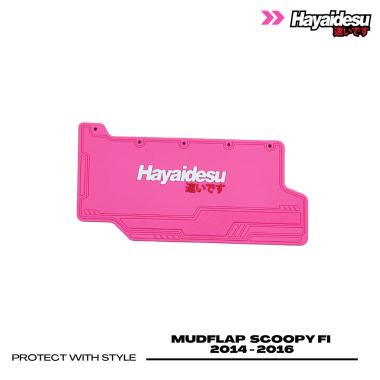 Hayaidesu Mud Flap Penahan Lumpur Scoopy FI 2014-2016 PINK