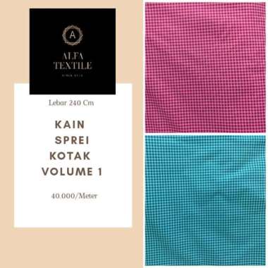 KAIN SPREI Kotak Lebar 240 Cm