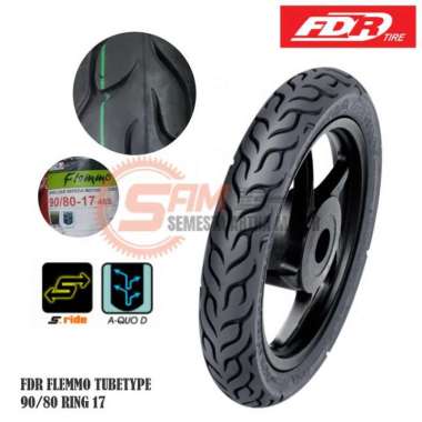 Ban Luar FDR Flemmo 90/80 Ring 17 Depan Belakang Tubetype Non Tubeless